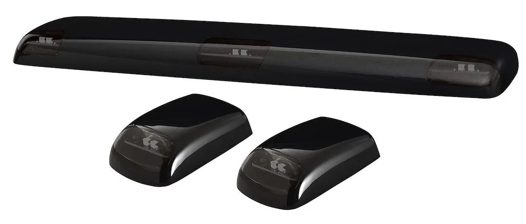 20-266S – PACER PERF Roof Marker Light, Direct-Fit OE Style Smoke Lens LED Amber Bulb 3 Light Set With Wiring Harness